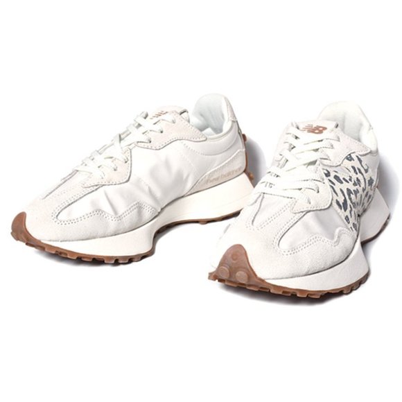 New Balance 327 Animal Print Logo Casual Women Sneakers Sea Salt Leopard  5.5 - Picture 15 of 15